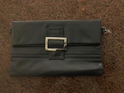 Brandneue Clutch, Farbe: Dunkelgrau mit abnehmbarer Handschlaufe