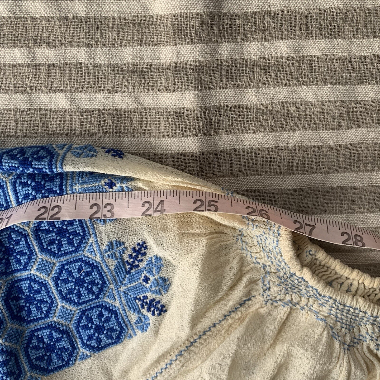 Antique Hungarian Embroidered Blouse - image 18