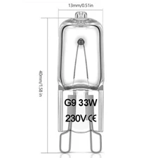 G9 Bi Pin Bulb 18W/20W/25W/40W/60W Warm White Filament Lamp Replace LED Bulbs