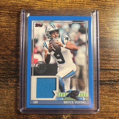 2026 Topps Flagship Bryce Young 1991 35th Anniversary Relic BLUE /150 #91TFR-BY