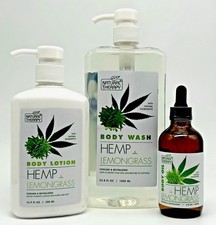 Natural Therapy Hemp  Lemongrass Hydrating  Cooling Body Lotion, Wash  Oil