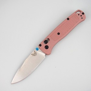 Benchmade 535 Custom Bugout Pink Grivory Handle CPM-S30V Blade Folding Knife
