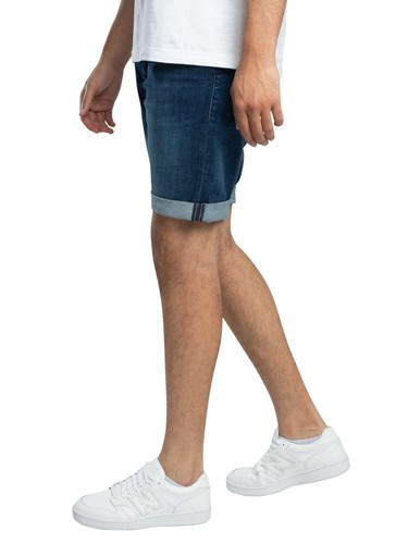Replay Men's RBJ.981 Tapered Shorts, Blue - Picture 2 of 5