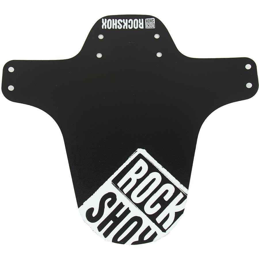 White Distressed 26-29 MTB Zip Tie Front Fender - Durable Plastic Easy Mount 6490₽