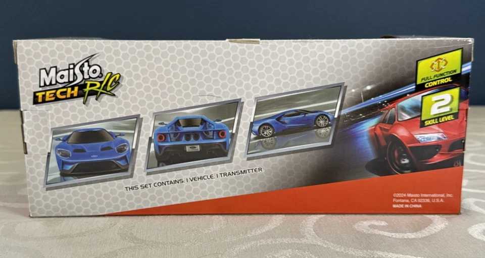 Coche con control remoto Maisto Tech R/C Bugatti Divo 1:24 Street Series gris/azul nuevo en caja Foto 3 de 4