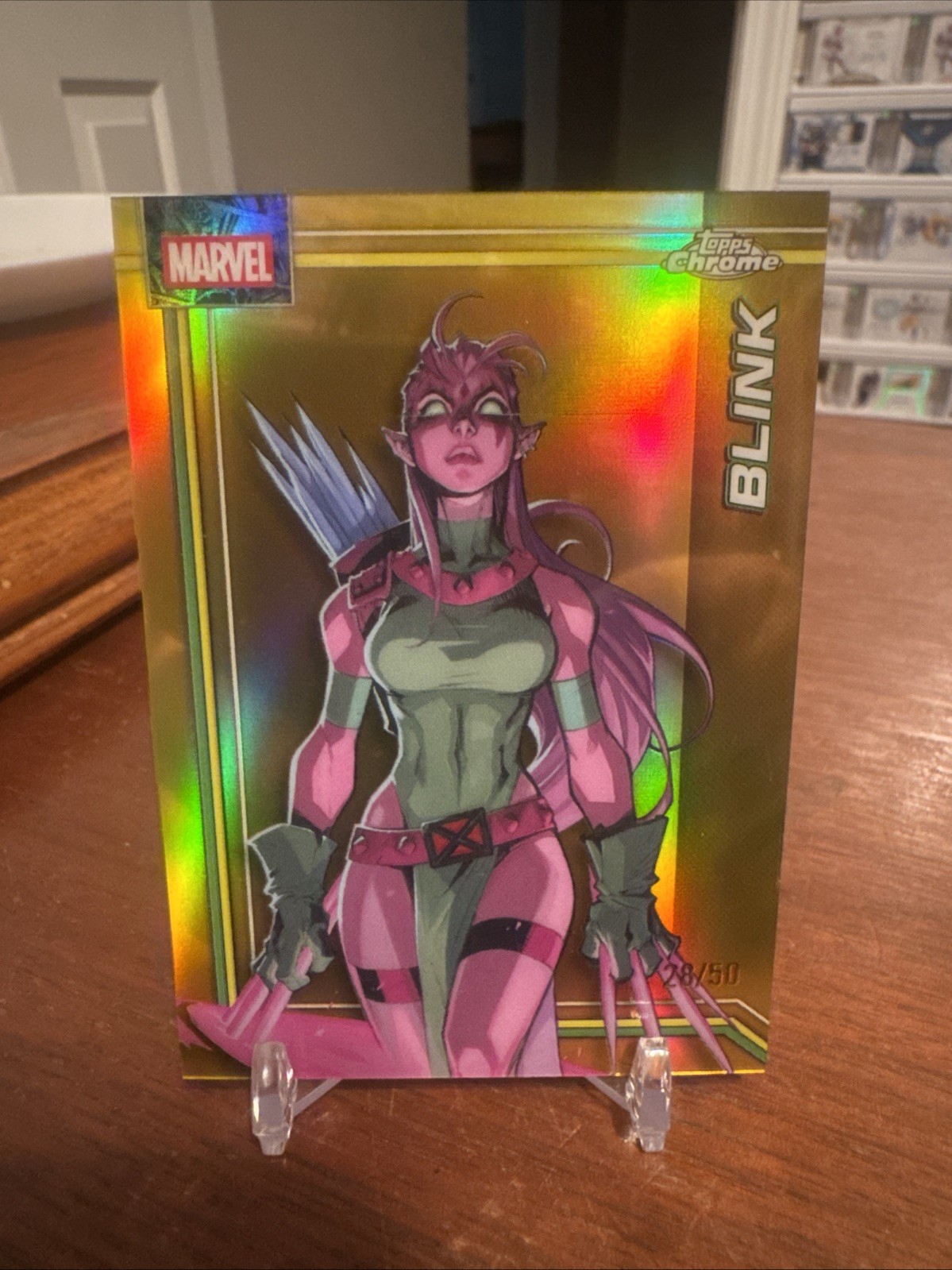 2026 Topps Chrome Marvel Comics - Blink #018 Gold Refractor SSP /50