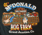 L 1992 Old Vintage Harley Davidson T-Shirt Mens McDonalds Hog Farm Eagle 90s USA
