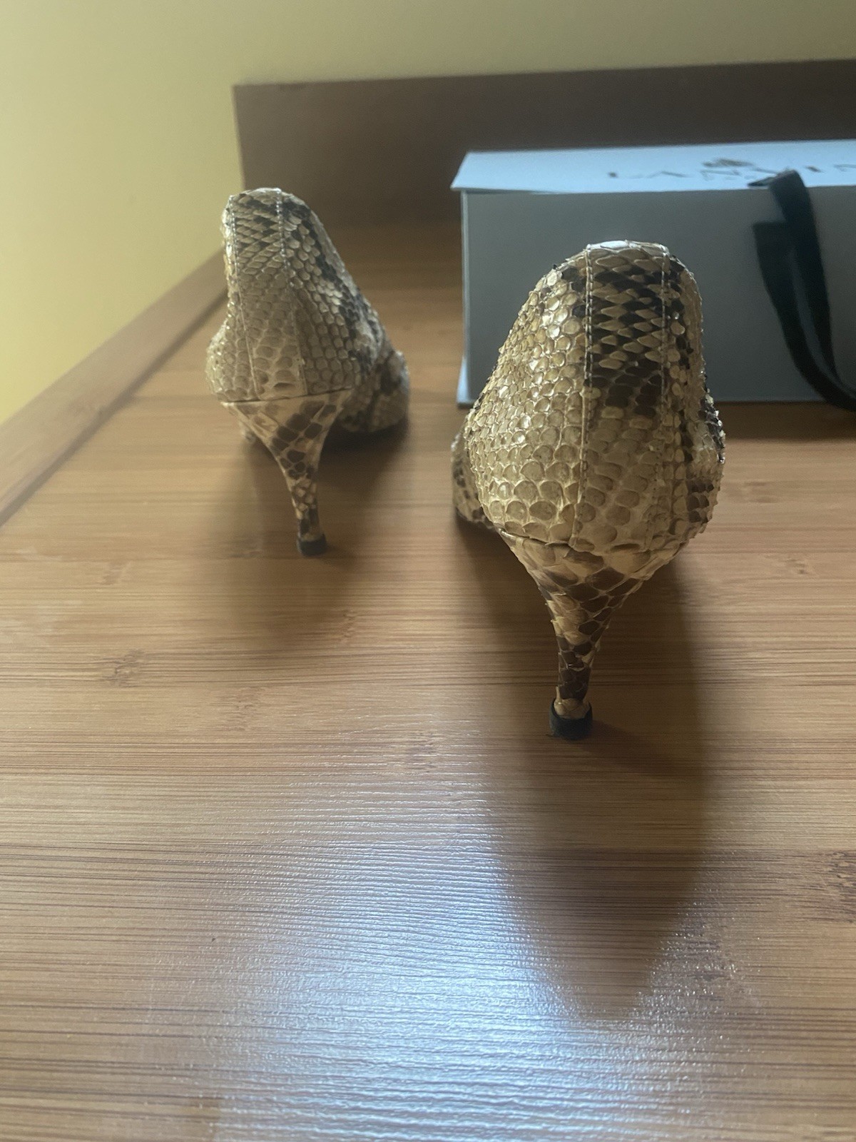 Lanvin Python Pump Size 37 - image 9