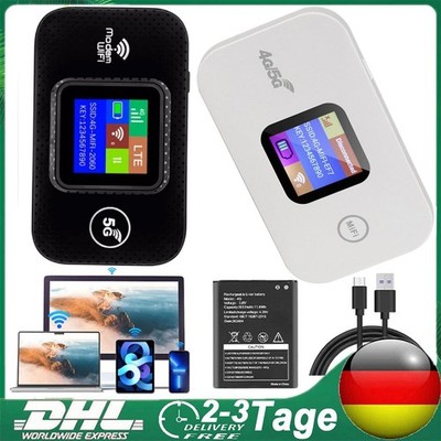 Mobiler Wireless WLAN Router Tragbare 4G LTE Hotspot WiFi Modem SIM Karte DE