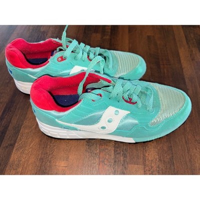 Saucony Shadow 5000 Womens Mint Green Red Running Shoes S60033-65 Size 8.5 READ