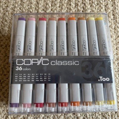 Brand New & Factory Sealed Copic Classic 36 Color Marker Set