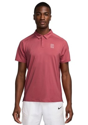 Nike Court Dri-FIT ADV Tennis Polo ~ Brick Red FZ6909-655 | Men's: XL *NWT 