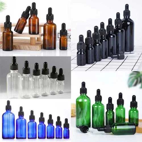 Wholesale 5ml-100ml Glass Dropper Bottle Essential Oil Refillable Container AP