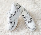 Women's TM&J Sz 9 Black And White Splatter Sneaker — photo 4