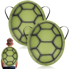 Turtle Shells EVA Olive Green Halloween Cosplay Costume 2Pcs 18.11x13.39in
