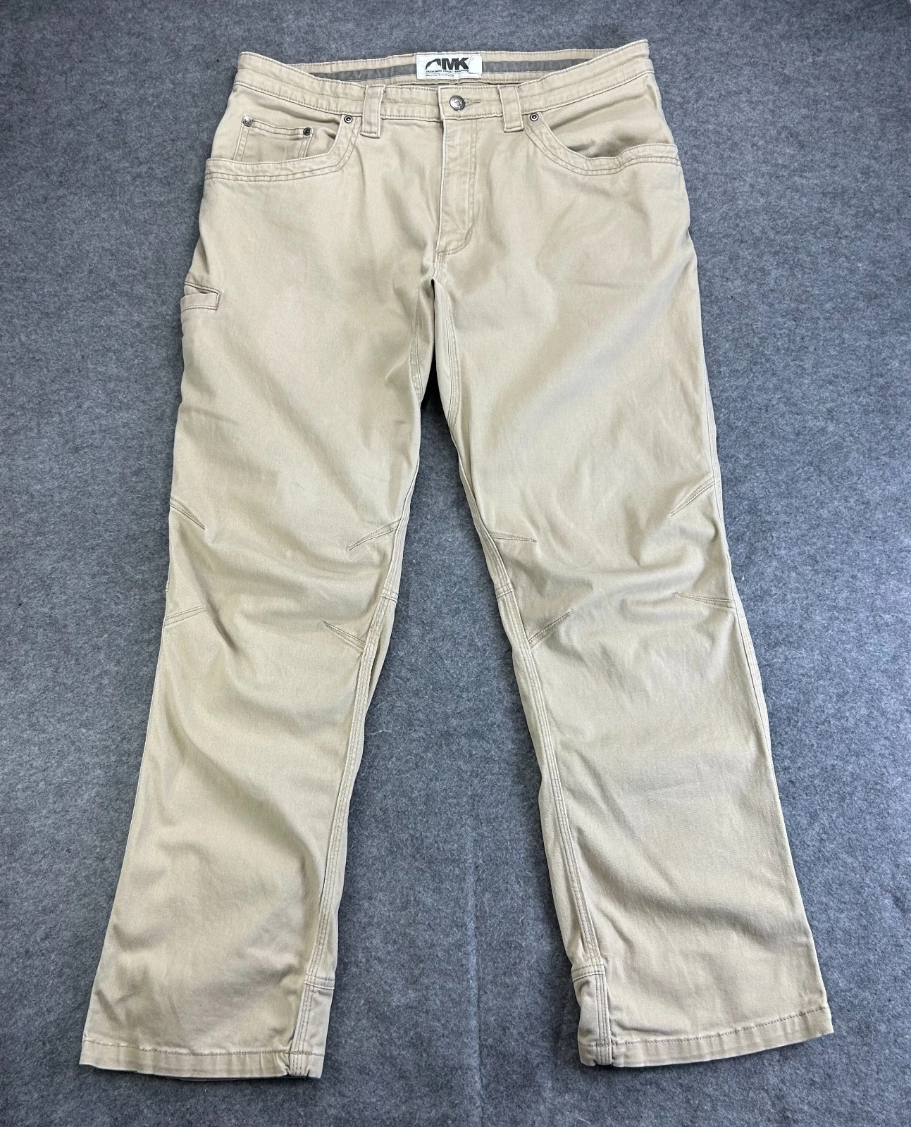 Mountain Khakis Pants Mens 36x32 Beige Straight Leg Mid Rise Hiking Workwear