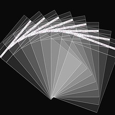 100 Pcs 9x12 Inch Clear Plastic Bags for Packaging, Clothing  T-Shirts Stron...
