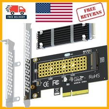 Advanced M.2 NVMe to PCIe 4.0 Adapter with Heatsink - 64 Gb/s Transfer Rate