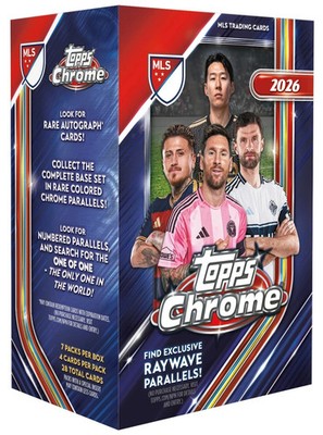 2026 TOPPS CHROME MLS BLASTER BOX FACTORY SEALED - eBay LIVE RIP!