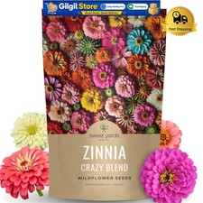 Zinnia Crazy Blend Bulk 1 Pound - 60,000 Vibrant Flower Seeds for Planting 136.74 per gallon