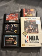 🔥Sega Genesis Bundle Lot NBA Showdown ‘94 Toy Story Cyberball T2 F-15 Strike
