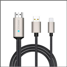 iPhone HDMI Adapter 2m 1080p Plug Play TV Konverter