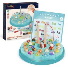 Battat Education Magnetic Alphabet Fishing Set Game