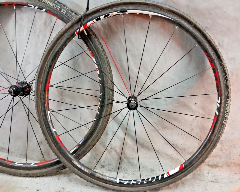 Vision 24 700c Carbon Cyclocross CX Road Bike Wheel Set 135/100 24S QR Handbuilt - Image 3 of 4