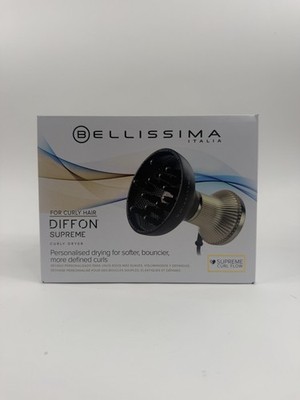 Bellissima Italia Diffon Supreme Ionic XL Diffuser & Hair Dryer for Curly Hair