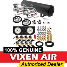 AIR SUSPENSION KIT/SYSTEM FOR TRUCK/CAR BAG/RIDE/LIFT DUAL COMPRESSOR, 5G TANK