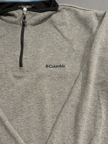 Columbia Mens XL Black And Gray Fleece Full Zip Omni Shield Jacket Two Tone - Picture 2 of 9