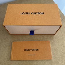 Louis Vuitton Sunglass Drawer Orange Empty Box 7.5 x3.5 x4 and booklet