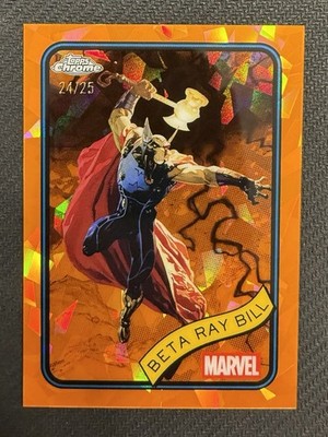 2025 Topps Chrome Marvel Sapphire Beta Ray Bill Orange /25. #65