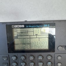 Boss Dr. Rhythm Section DR-5 Gray Programmable Drum Machine Sequencer No AC CORD