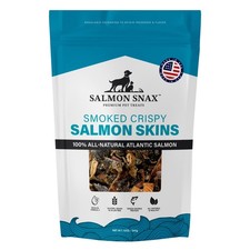 Salmon Snax Smoked Crispy Salmon Skin Dog Treats, 12 oz