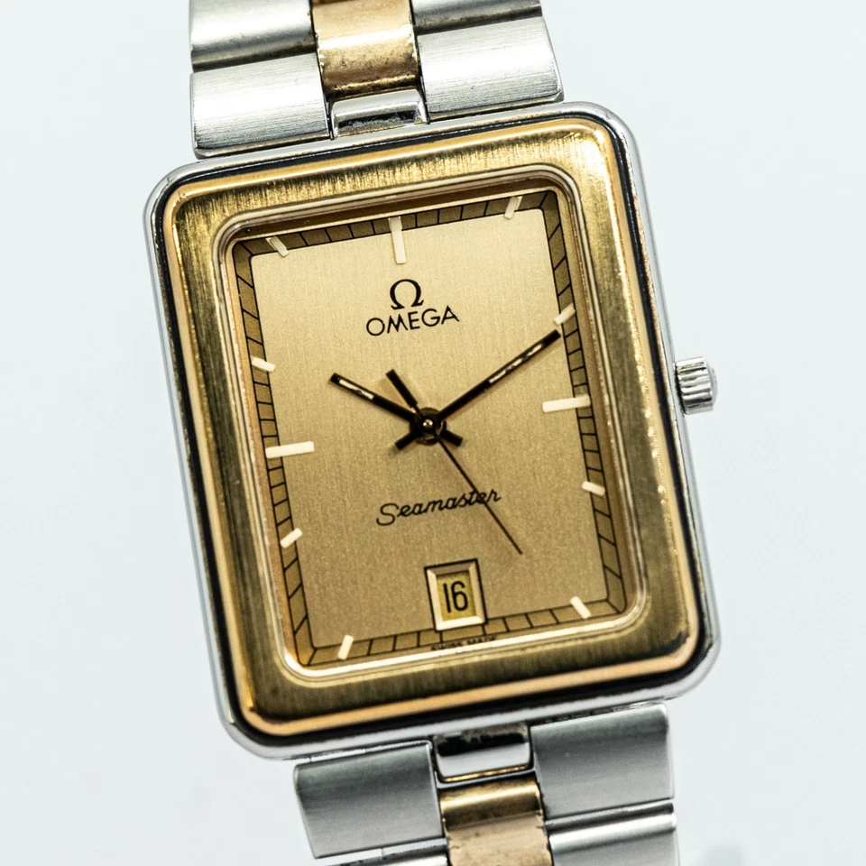 Sin Tarifa RARO *CASI COMO NUEVO* Tanque de Cuarzo OMEGA Seamaster Cal.1430 27mm Hombres De Colección Foto 3 de 4