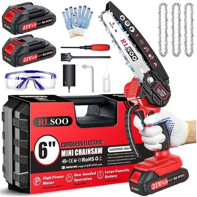 Lightweight 6-Inch Mini Chainsaw - Effortless Tree Trimming & Household Projects