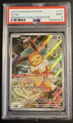 2025 POKEMON SVP EN-SV BLACK STAR PROMO #173 EEVEE PSA 9