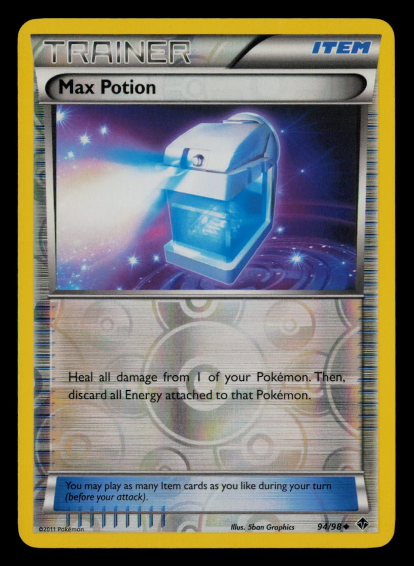 Max Potion 94/98 Uncommon Emerging Powers Pokemon Reverse Holo Near Mint