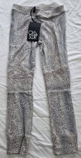 New Chaser Girls Size 6 Mini Leopard Peachy Knit Cuffed Moto Skinny Pants Jogger