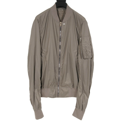 Rick Owens Drkshdw Flight Bomber Jacket  Medium Dust Pearl Grey Nylon