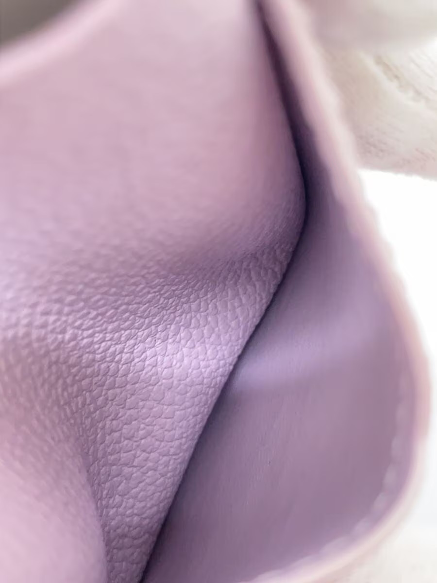 LOUIS VUITTON Porte-Carte-Romy Misty Lilac Card Case, Cowhide Leather, Purple Al thumbnail 5