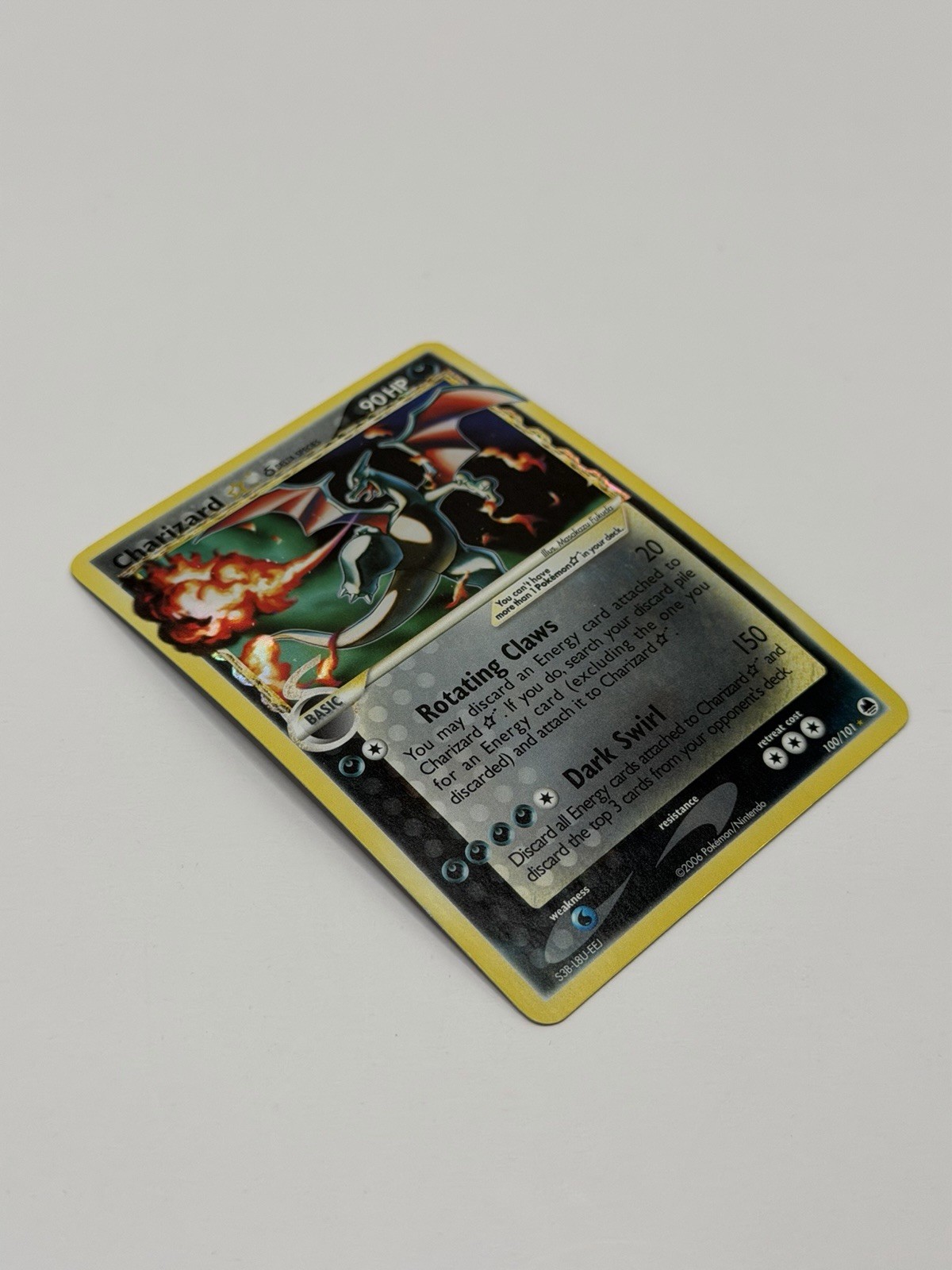 Pokemon TCG Ex Dragon Frontiers 100/101 Charizard Holo Gold Star 2006 GRAIL - LP view 23