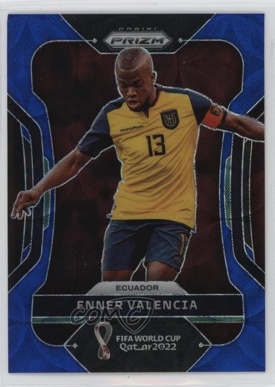 2022 Panini Prizm World Cup Qatar Choice Blue 116/135 Enner Valencia #77 1jo8