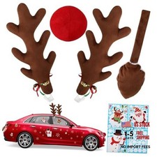 Branch-shaped 16 Christmas Antlers For Car - Brown Christmas Reindeer Car