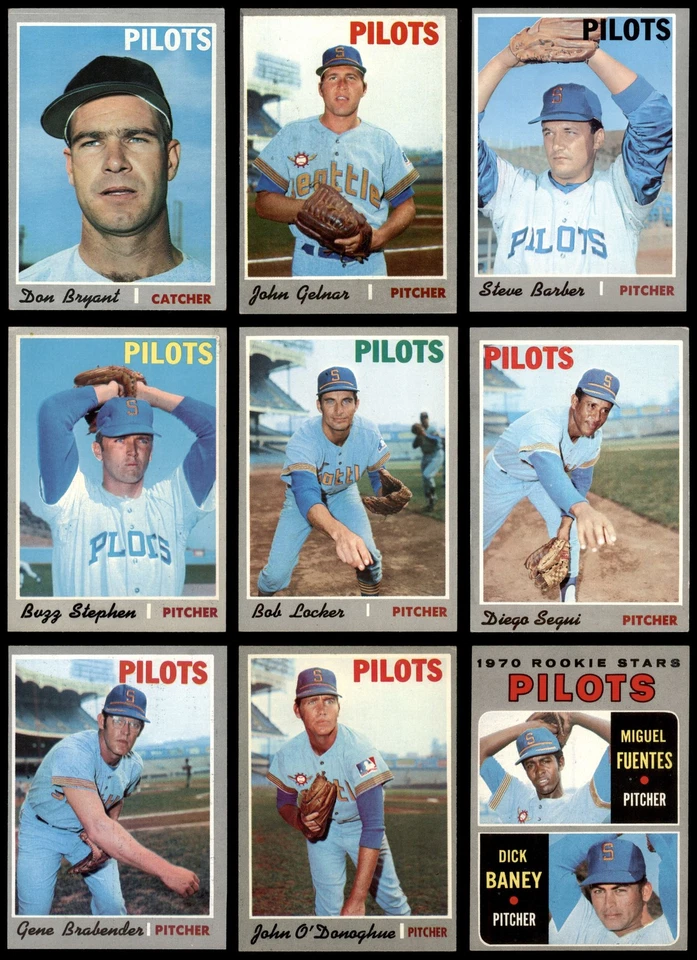 1970 Topps Seattle Pilots Team Set 4.5 - VG/EX+ 7031862 (24 / 30 cards) - Image 2 of 3