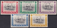 Guatemala 1948 Yvert A160/64 Soccer MNH VF (GX)