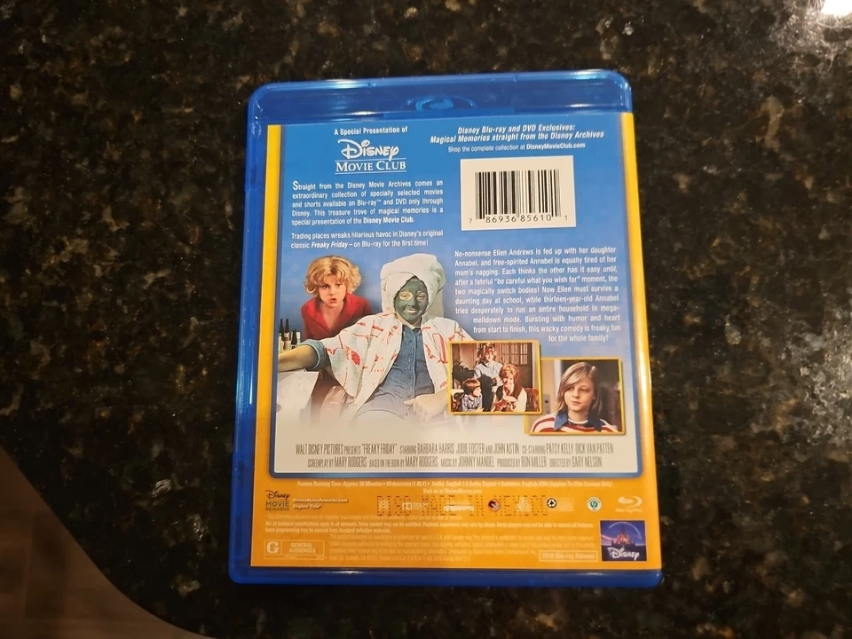 Freaky Friday (1976) Blu-ray - Like New - DMC Exclusive OOP RARE - Image 2 of 3