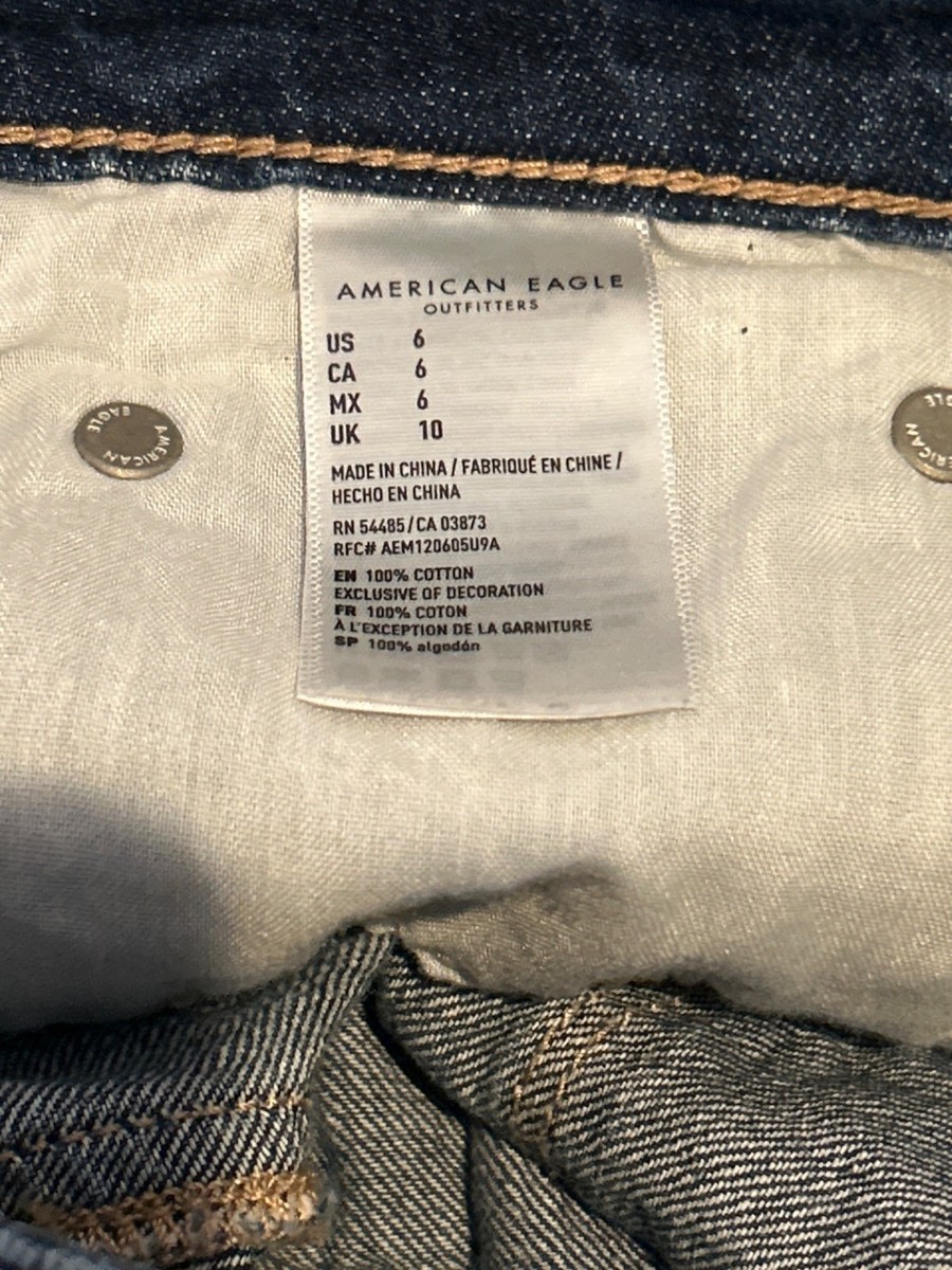 AMERICAN EAGLE (WOMENS 6) Tomgirl Shortie Shorts 2