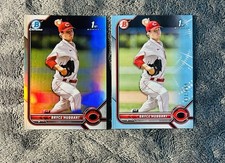 Bryce Hubbart 2022 Bowman Draft 1st Silver Refractor & 1st Sky Blue SP /499